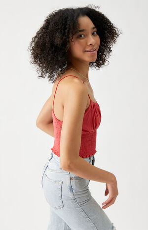 Smocked Bodice Cami Top image number 3