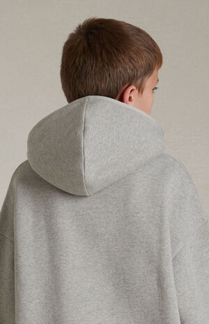 Essentials Dark Heather Oatmeal Hoodie image number 5