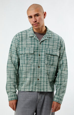 Plaid Long Sleeve Camp Shirt image number 1