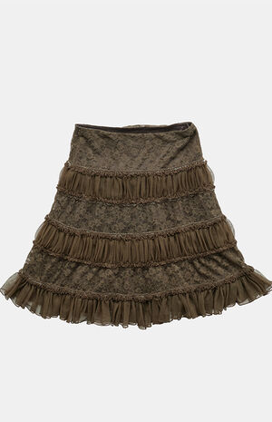 2000s Brown Y2K Midi Skirt image number 2