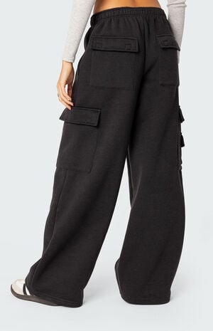 Wide Leg Cargo Sweatpants image number 5