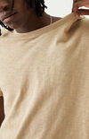 Tan Slub T-Shirt Tan Slub T-Shirt image number null