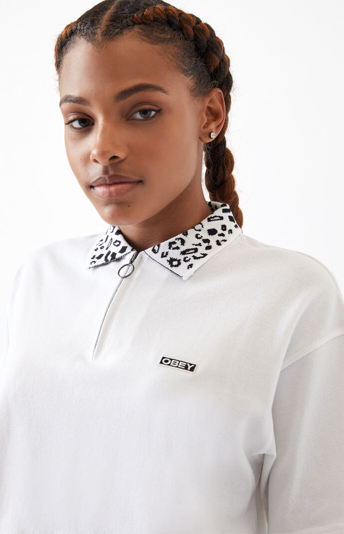 Liana Cropped Polo Shirt