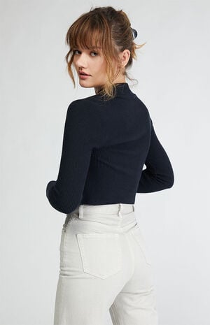 Mistletoe Mock Neck Bustier Top image number 4