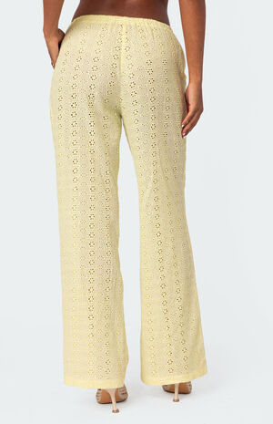 Lemon Lacey Cotton Pants image number 4