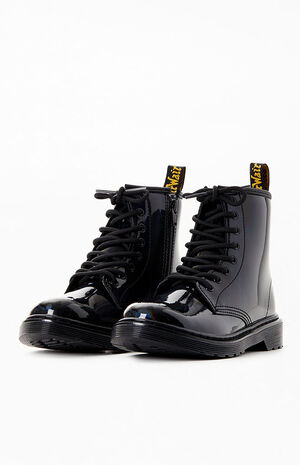 doc martens patent chelsea boots