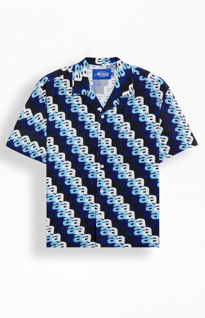 Awake NY A Print Camp Shirt