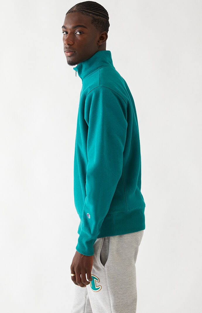 champion uo exclusive reverse weave mock neck sweatshirt