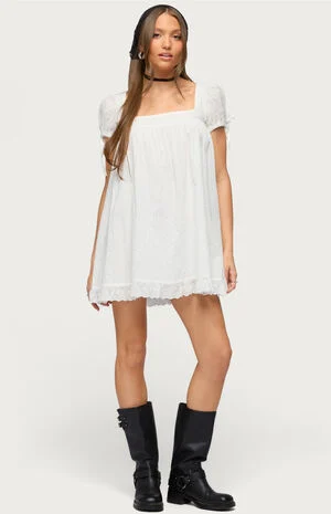 Sepid Striped Cotton Mini Dress image number 1