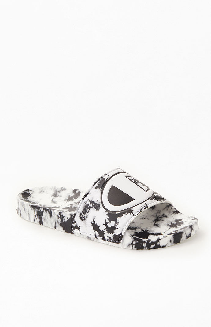 White champion cheap slides womens