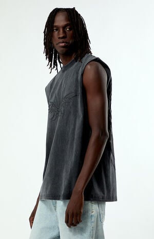 Cyber Wings Cut Off Muscle T-Shirt image number 3
