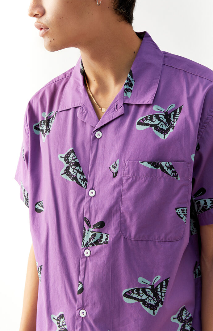 Butterfly Woven Button Up Organic Shirt