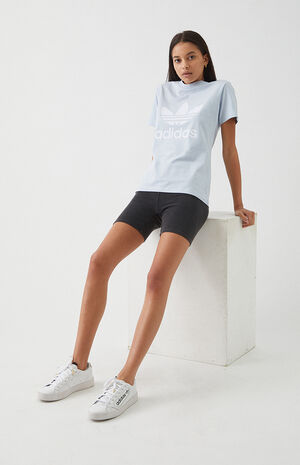Light Blue Trefoil T-Shirt Light Blue Trefoil T-Shirt image number null