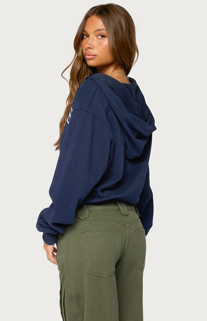 Edikted Paris Zip Up Hoodie
