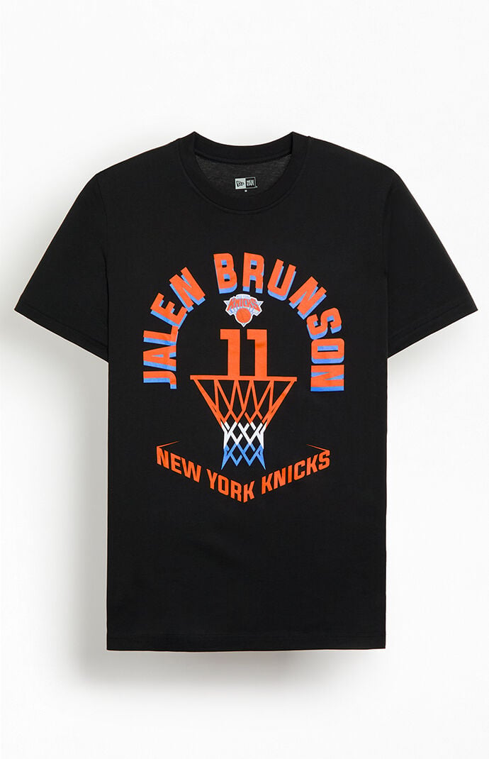 New Era Men's Jalen Brunson Ny Knicks T-shirt In Black