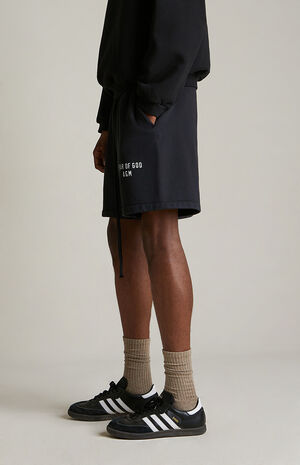 Black Heavy Fleece Soccer Sweat Shorts Black Heavy Fleece Soccer Sweat Shorts image number 4