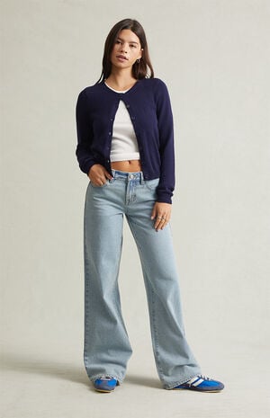 Casey Low Rise Baggy Jeans Light Blue Washed image number 2