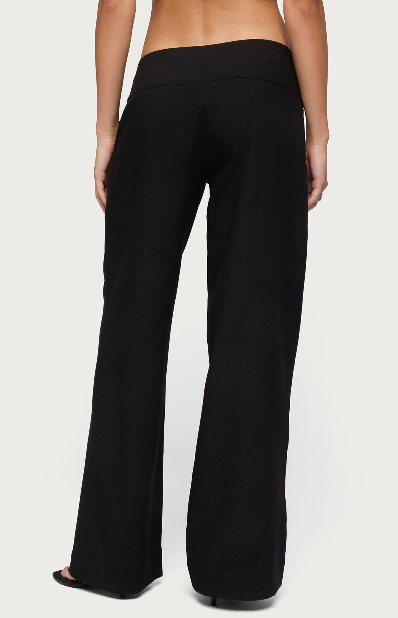 Edikted Cerise Buckle Low Rise Baggy Pants