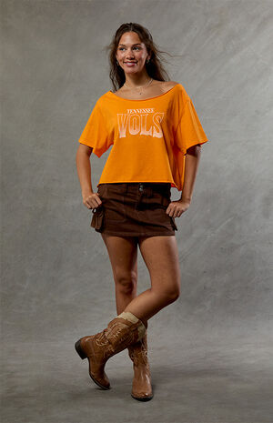 Tennessee Volunteers Off-The-Shoulder Oversized T-Shirt image number 5