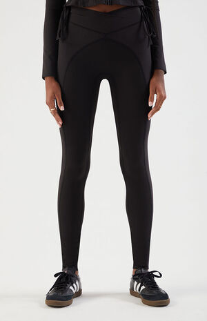 PAC WHISPER Black Active Sculpt Ribbed Yoga Pants image number 2