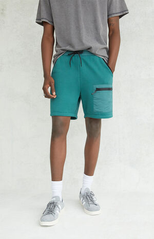 Nylon Volley Mixed Sweat Shorts Nylon Volley Mixed Sweat Shorts image number null