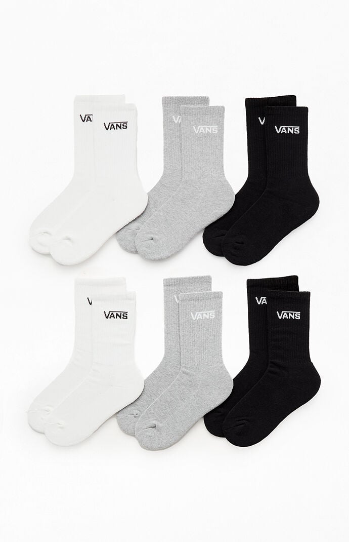 Vans Kids 6-Pack Classic Crew Socks