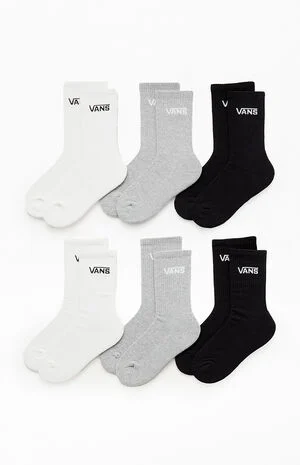 Kids 6-Pack Classic Crew Socks image number 1