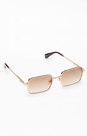 Quay DND Metal Rectangle Sunglasses | PacSun