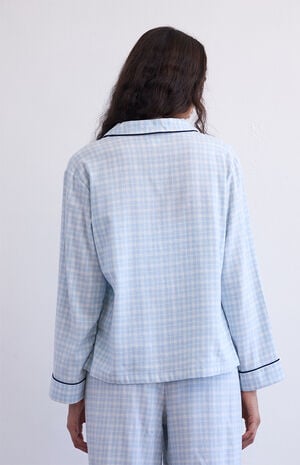 Flannel Long Sleeve Pajama Shirt image number 4