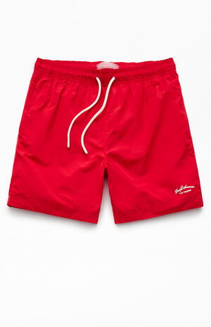 Solid Nylon 6.5" Swim Trunks image number 1