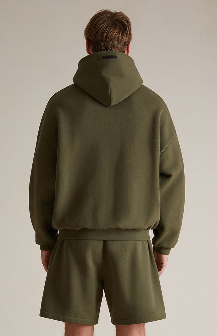【FOG Essentials】Military Fleece Hoodie Fear of God Essentials Military Fleece Hoodie | PacSun