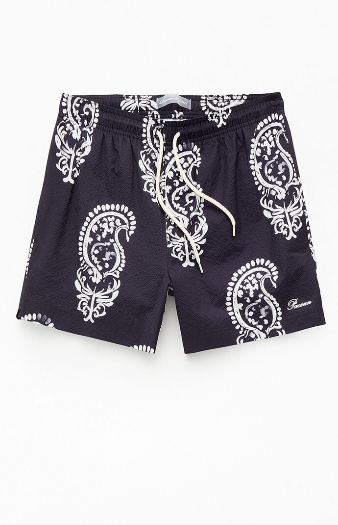 Pacsun Watercolor 4.5" Swim Trunks