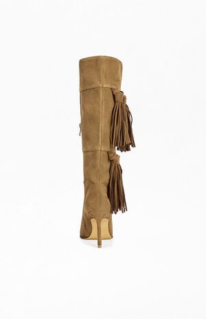 Women's Cabrera Tan Leather Stiletto Boots image number 3