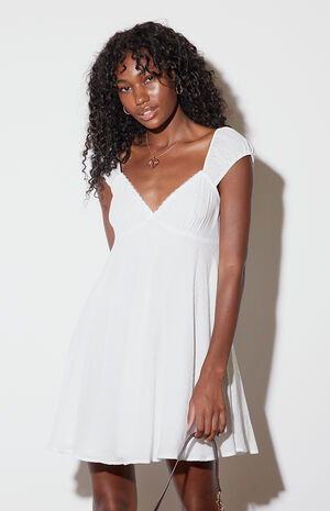 Bow Babydoll Mini Dress image number 1