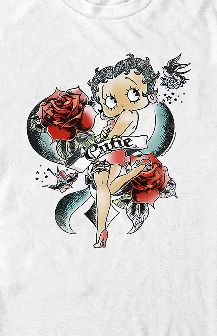 FIFTH SUN Betty Boop Rose Tattoo T Shirt PacSun