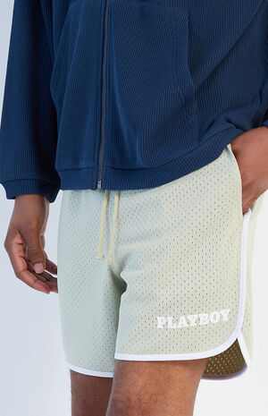 By PacSun Mesh Scalloped Basketball Shorts image number 3