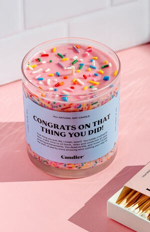Congrats Candle image number 3