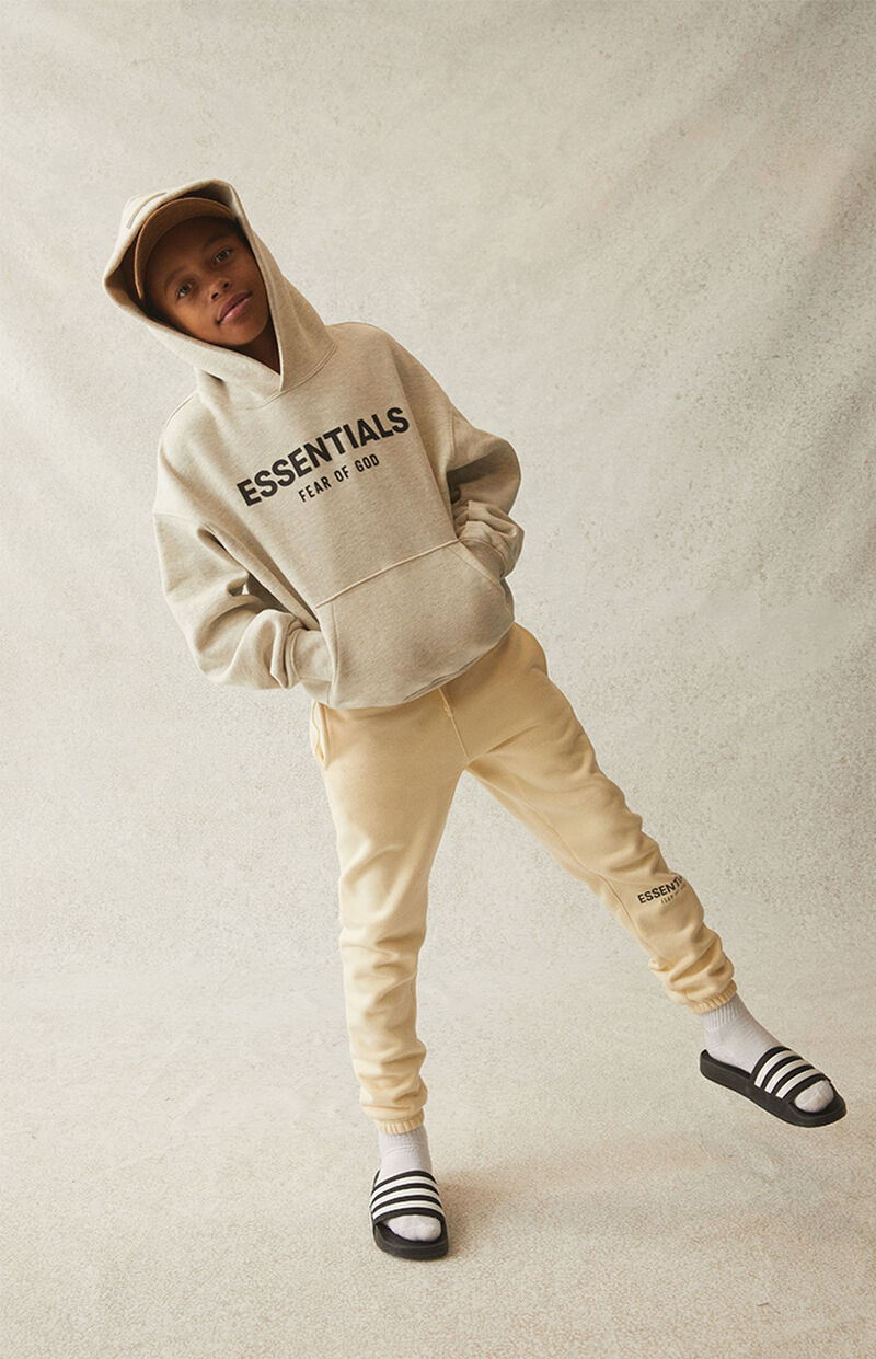 Kids Fear of God Essentials Oatmeal Hoodie PacSun