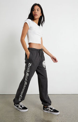 Eco Death Metal Meditation Sweatpants image number 1