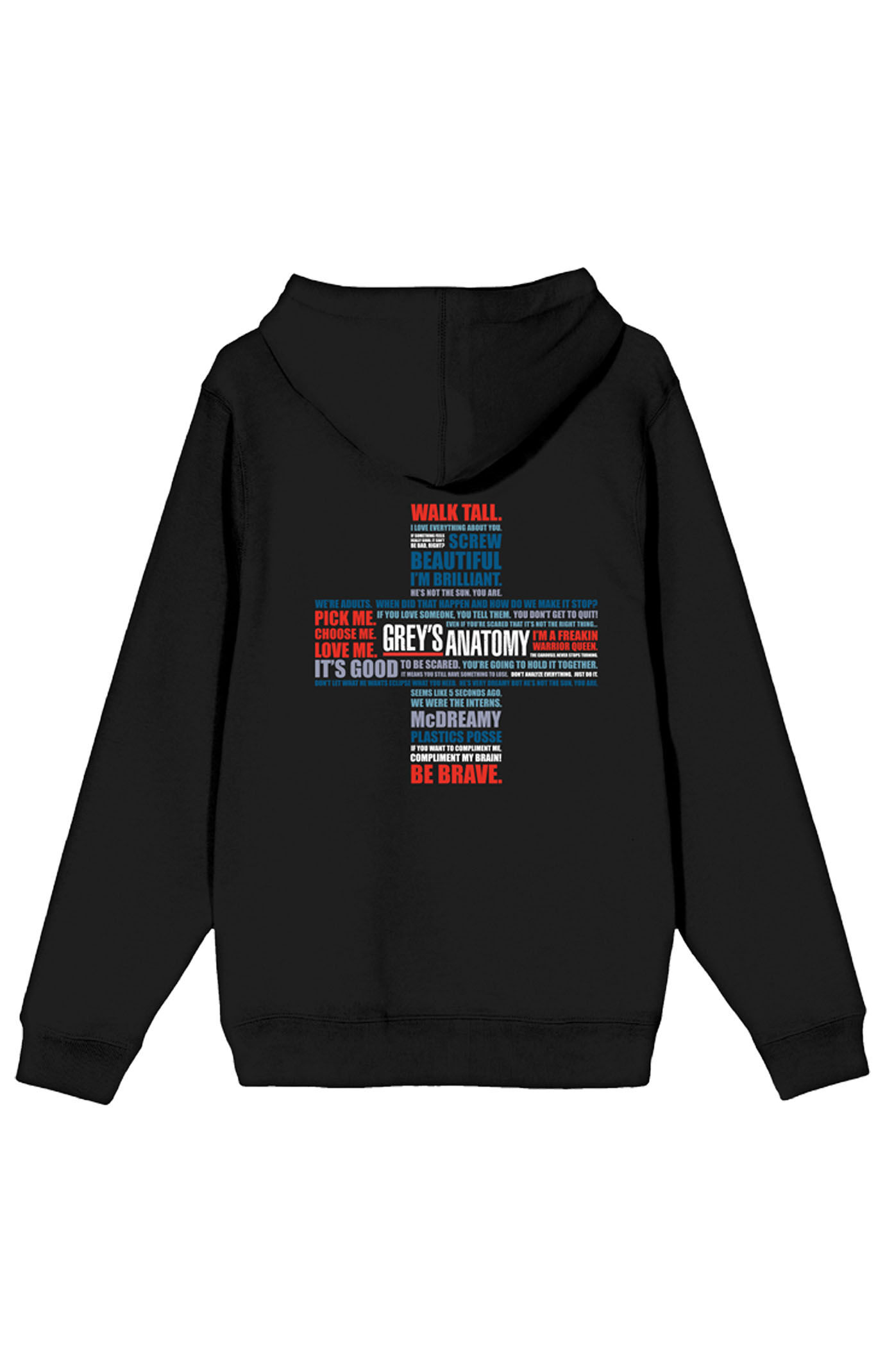 Grey s Anatomy Cross Collage Zip Up Hoodie PacSun