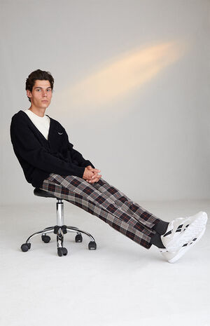 Brown Plaid Menswear Pants image number 2