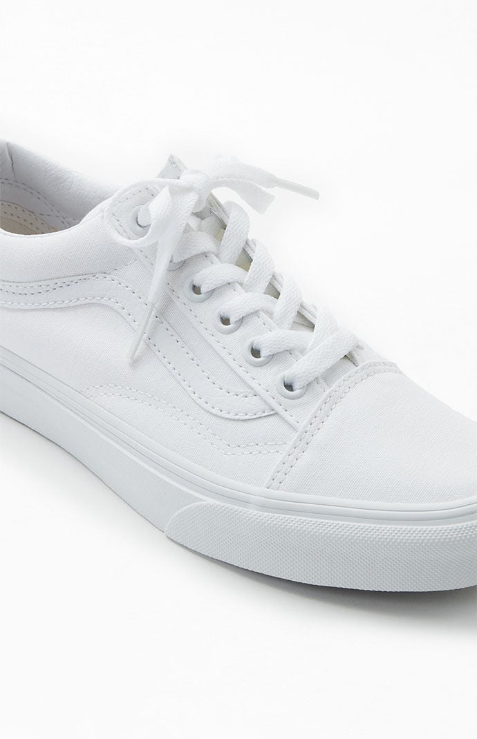 White vans on sale size 15