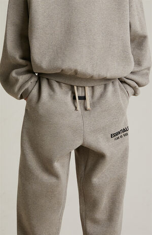 Kids Heather Grey Fleece Sweatpants image number 5