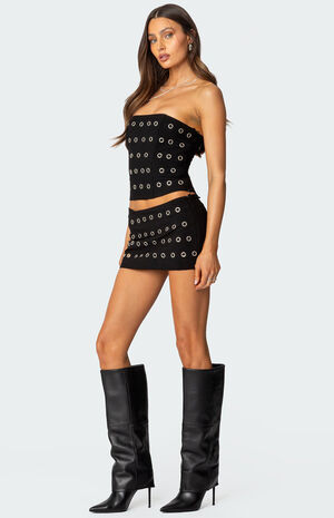 Arlette Grommet Mini Skort image number 3