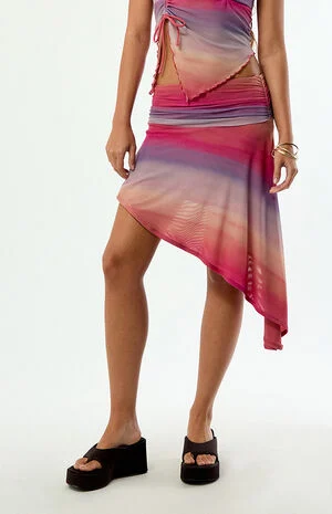 Sunset Asymmetrical Skirt image number 3