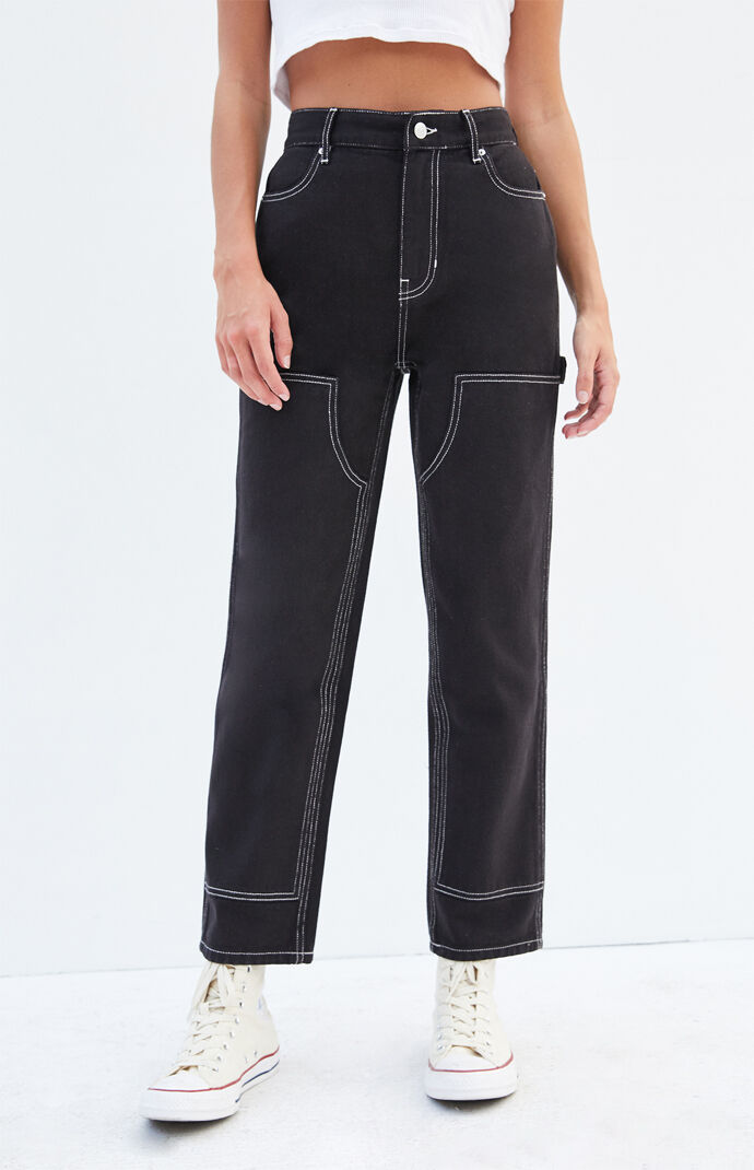 PacSun Black Workwear Cargo Pants PacSun