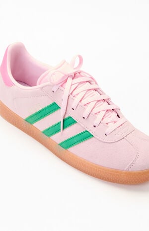 Kids Pink & Green Gazelle Shoes image number 6