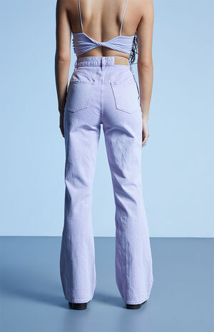 Eco Lavender High Waisted Bootcut Jeans image number 4