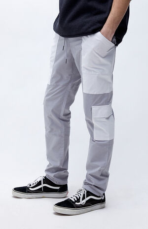 Gray Slim Cargo Pants image number 3