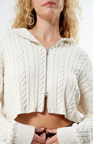 Mini Cable Stitch Hoodie image number 2